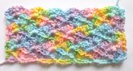 Adjacent shell stitch for crochet