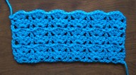 Stacked shell stitch for crochet