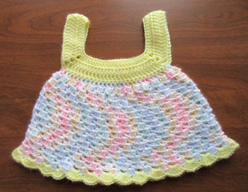 Crochet baby sun dress - Jacklyn (front)