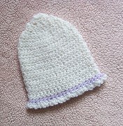 Easy crochet newborn baby hat
