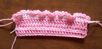 Basic crochet ruffle border