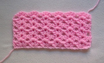 Crochet double V stitch