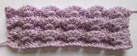 Large raised shell stitch for crochet