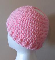 Simple Crochet Hat With Ribbed Border